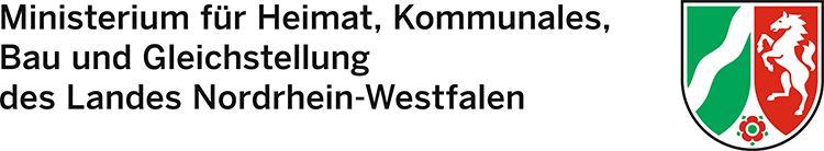 Logo des Ministerium für Heimat, Kommunales, Bau und Gleichstellung NRW