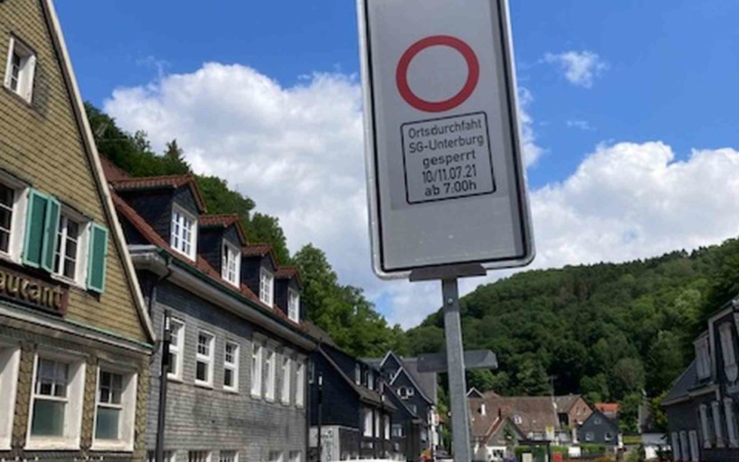 Unterburg: Zwei Tage keine Durchfahrt 10./11. Juli 2021